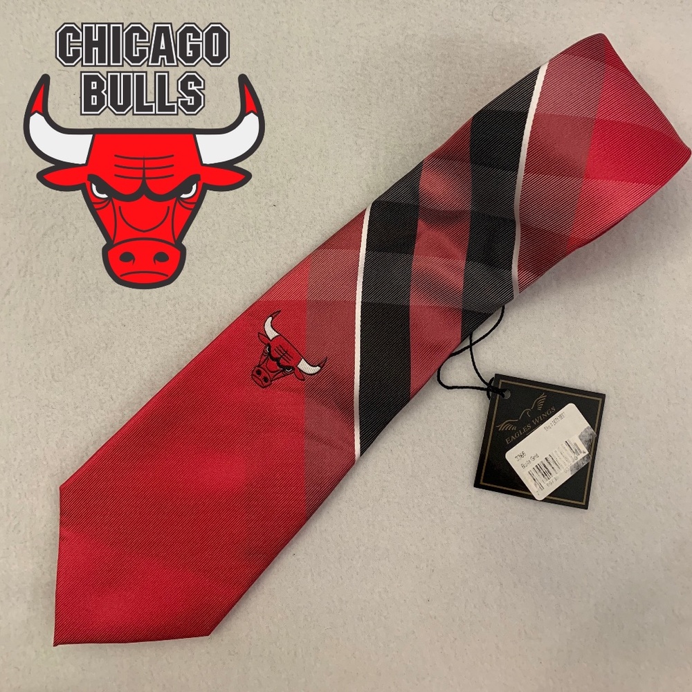 Chicago Bulls Silk Tie NWT AUTHENTIC authorized